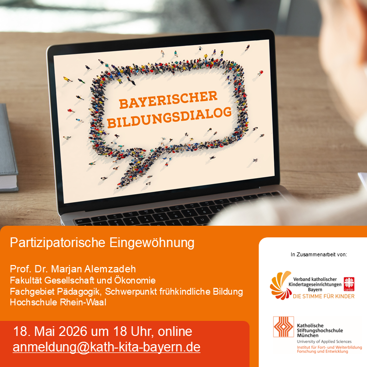 Online Vortrag Bayerischer Bildungsdialog 18. Mai - Verband kath. Kitas Bayern e.V. 