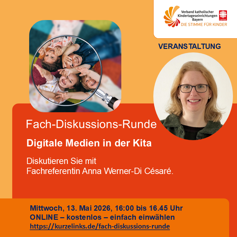 Fach-Diskussions-Runde 13. Mai 2026 - Verband kath. Kitas Bayern e.V.