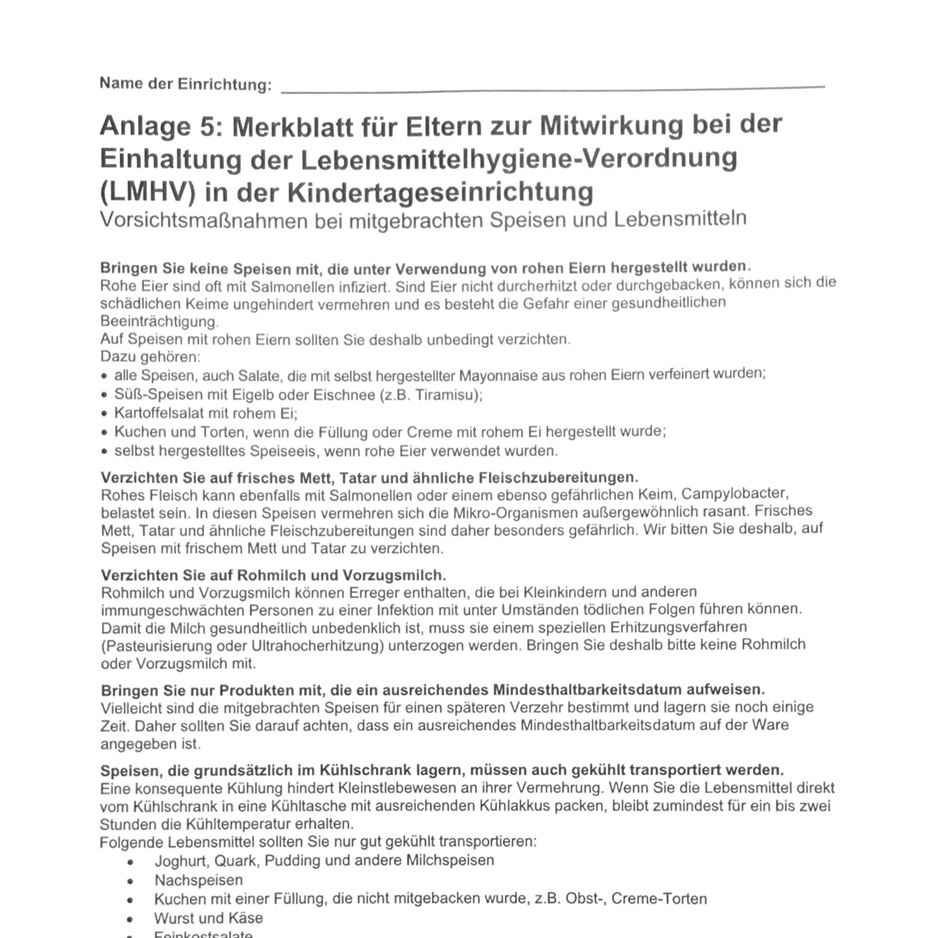 Kita-Ordnung Anlage 5 - Foto CHoffmann