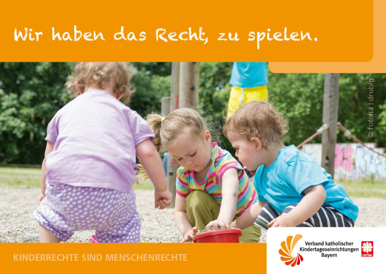 Motiv Kinderrechte Postkarte - Verband kath. Kita Bayern  