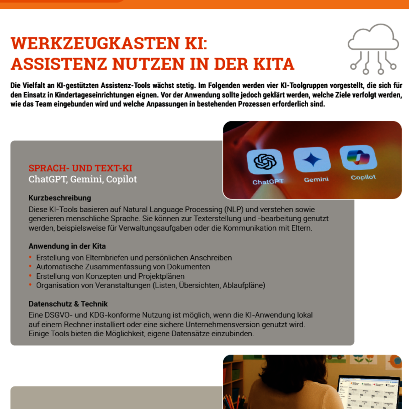 Werkzeugkasten KI - Assistenz nutzen - Fachbeitrag Stefan Lesting für Verband kath. Kitas Bayern