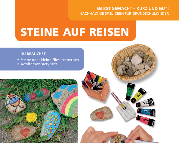 kurz + gut Idee Steine auf Reisen 
