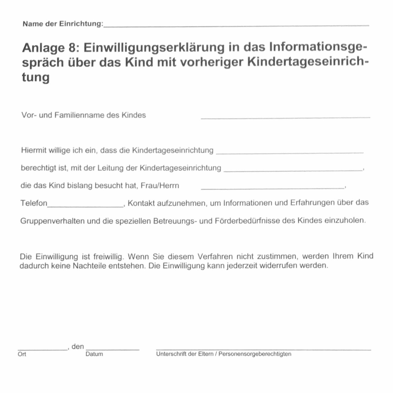 Kita-Ordnung Anlage 8 - Foto CHoffmann