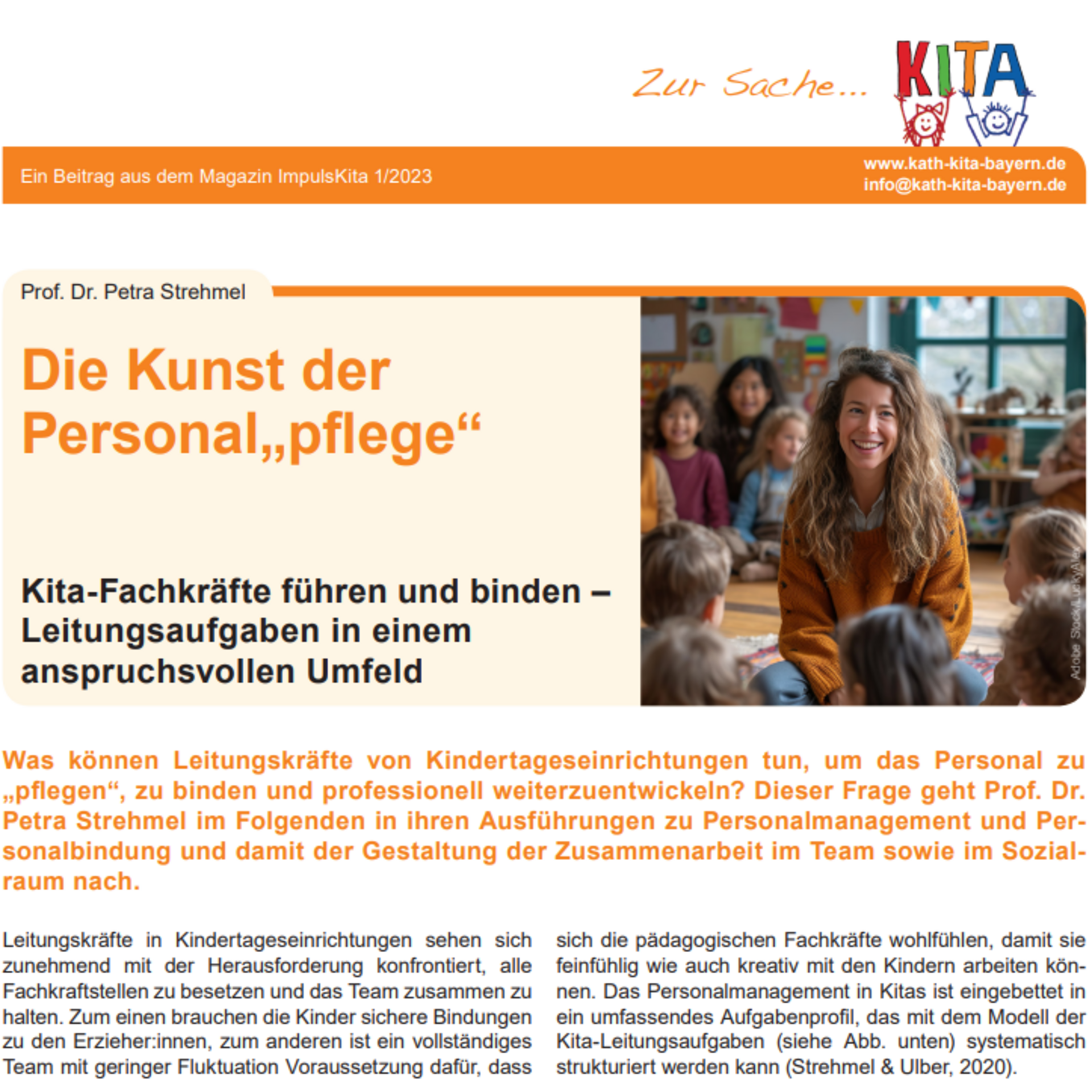 Prof. Dr. Petra Strehmel - Die Kunst der Personal"pflege" - 2023