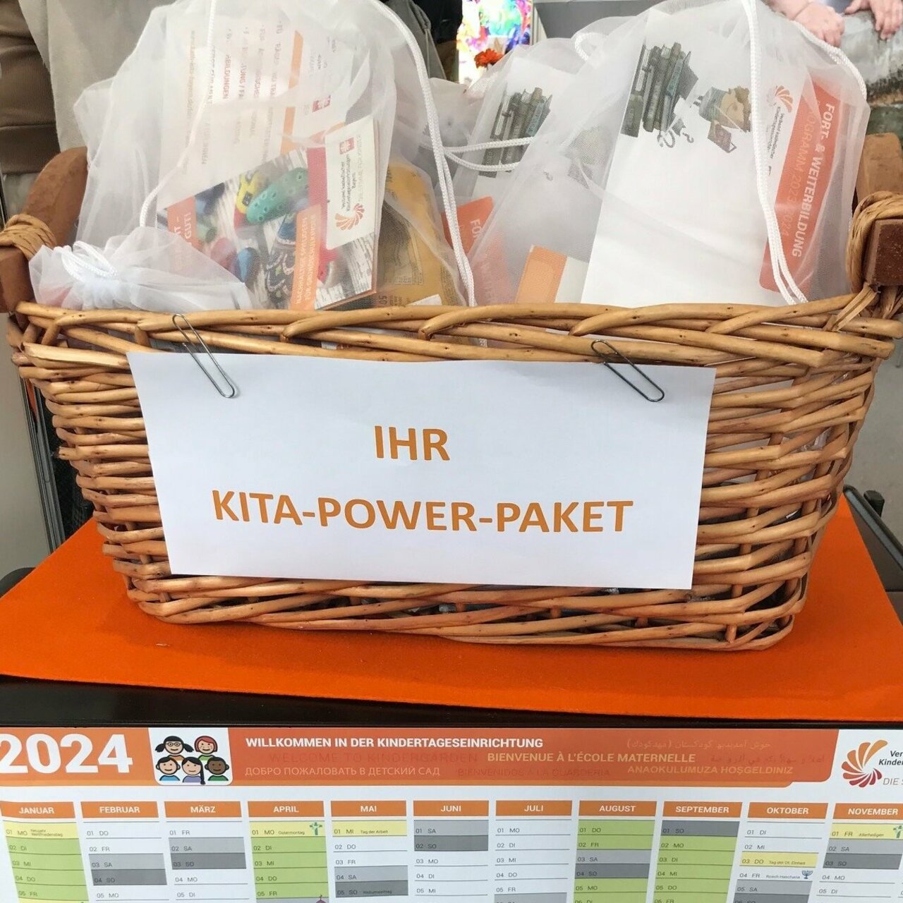 Kita-Power Paket als Give-Away aller Messepartner