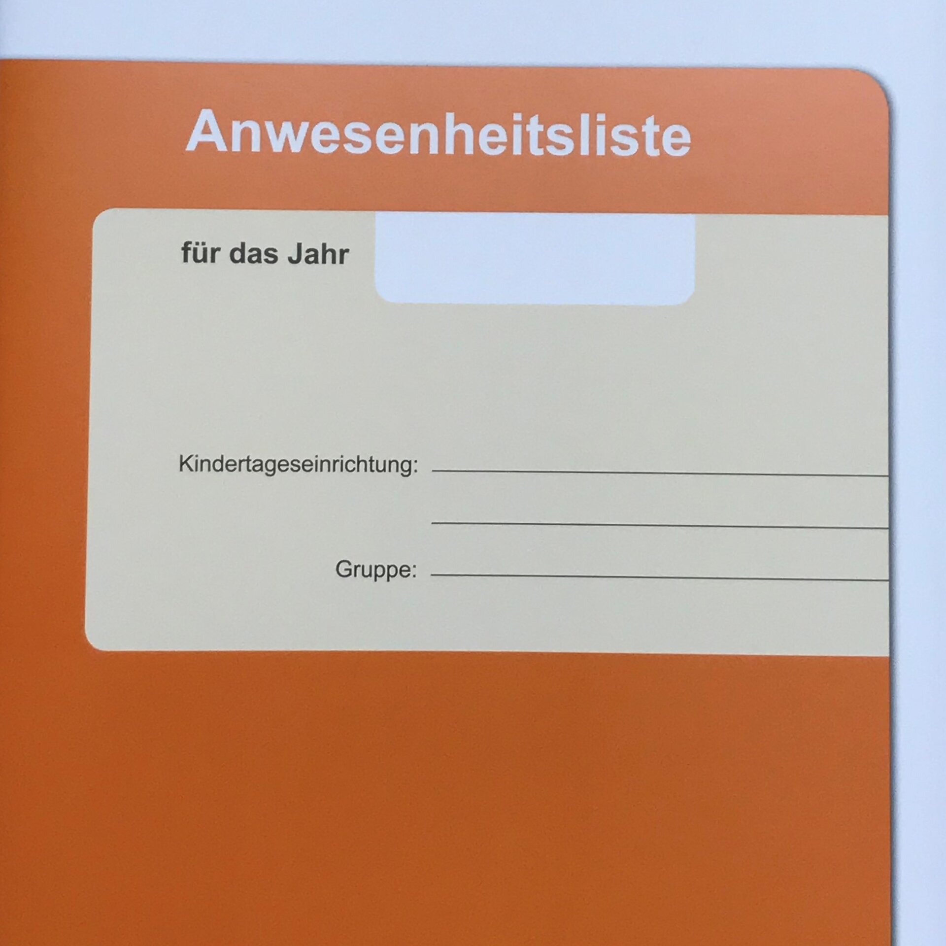 Anwesenheitsliste Kita - Foto CHoffmann
